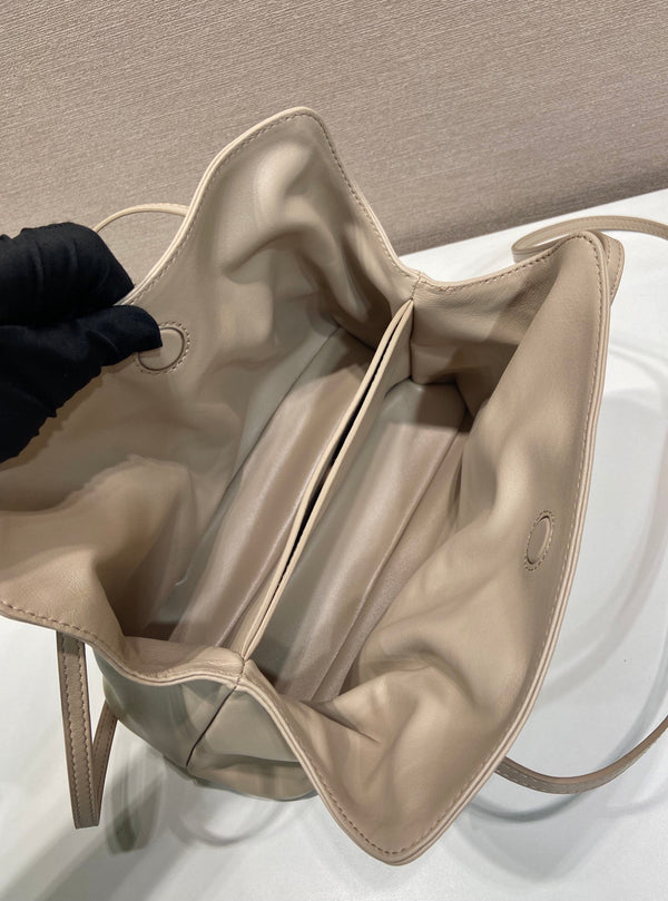Prada Small Dada 25cm Beige Nappa Leather