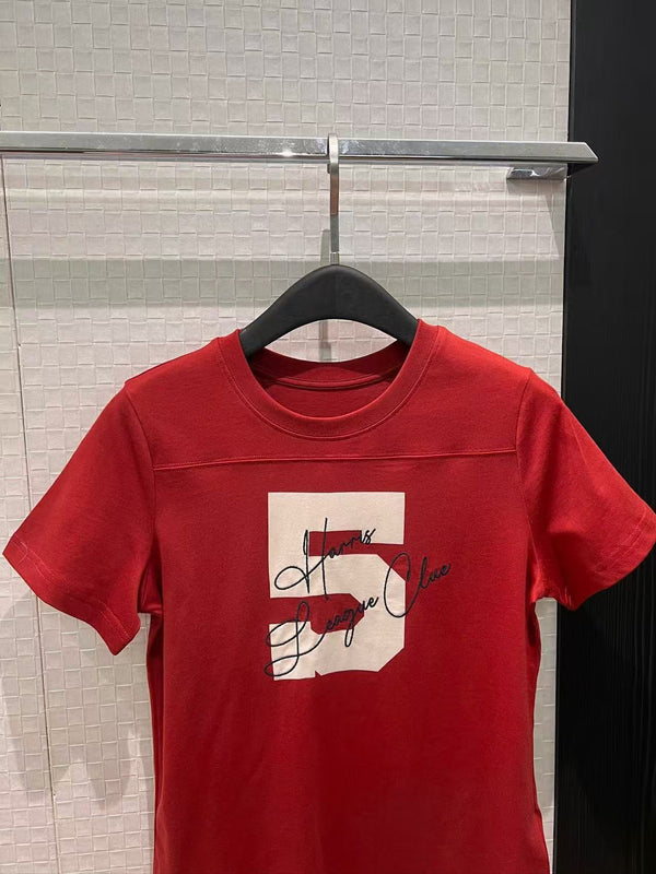 Chanel Short-sleeved T-shirt Red in Cotton