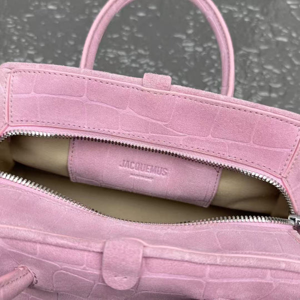 Jacquemus Le Petit Turismo 26cm Pink in Cowhide