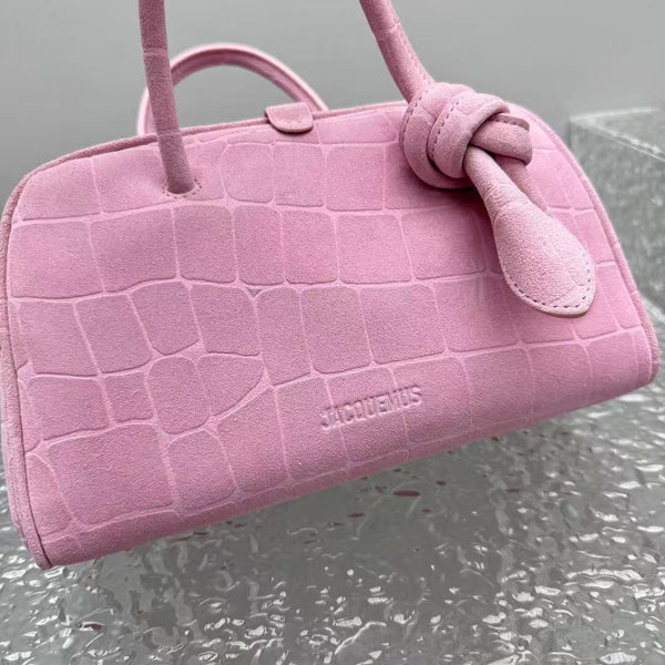 Jacquemus Le Petit Turismo 26cm Pink in Cowhide