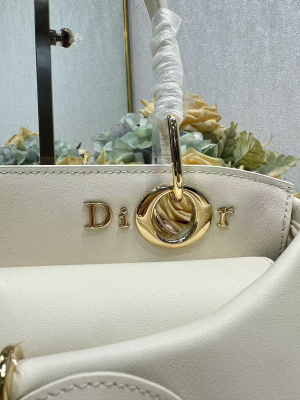 CD 26s Small Cigale Bag White Lambskin