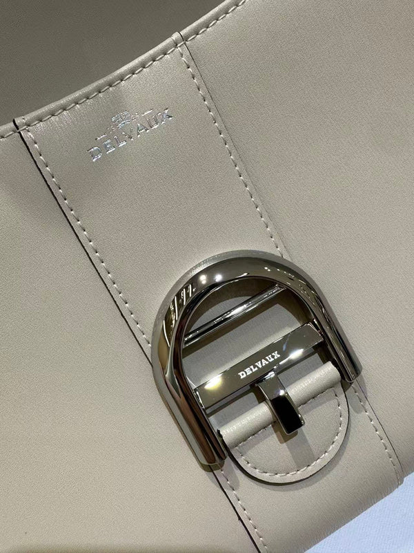 Delvaux Brillant Mini 24cm Beige in Cowhide