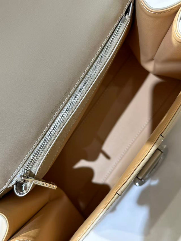 Delvaux Brillant Mini 24cm Beige in Cowhide