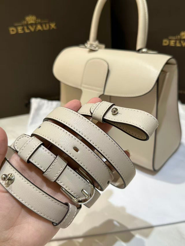 Delvaux Brillant Mini 24cm Beige in Cowhide
