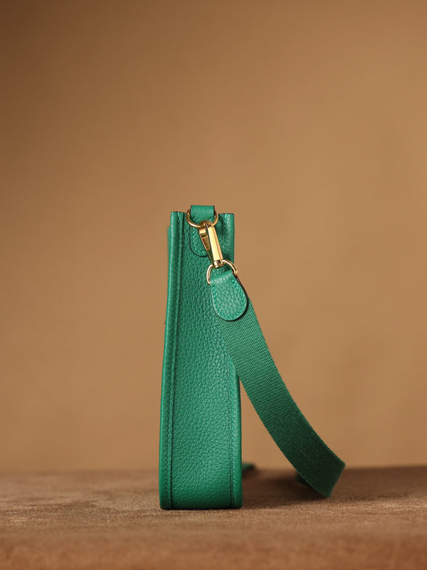 Mini Evelyne 18cm Dark Green Togo Gold Hardware