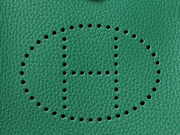 Mini Evelyne 18cm Dark Green Togo Gold Hardware