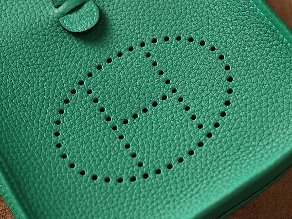 Mini Evelyne 18cm Dark Green Togo Gold Hardware