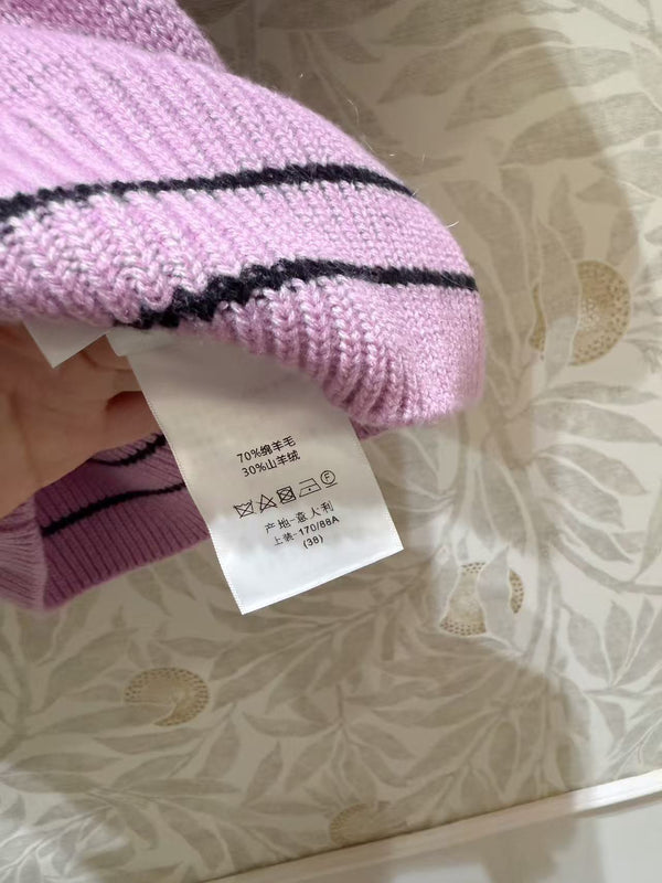 CD 25 Lucky Star Knit Top Pink in Sheep Wool