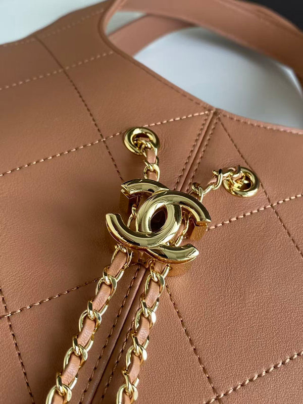 Sac Hobo Chanel 35 Marron en Cuir de vachette