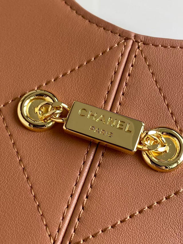 Sac Hobo Chanel 35 Marron en Cuir de vachette