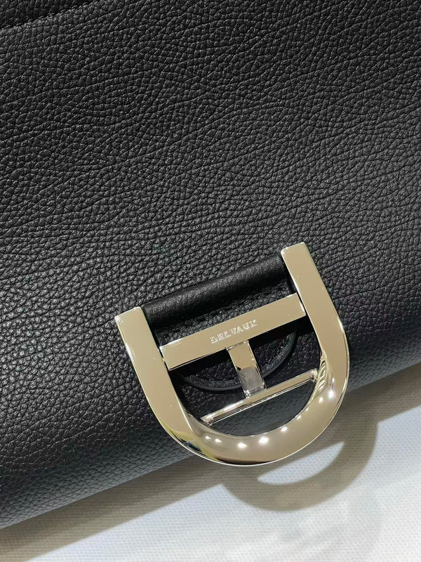 Delvaux Brillant Mini Bag 23cm Black in Cowhide
