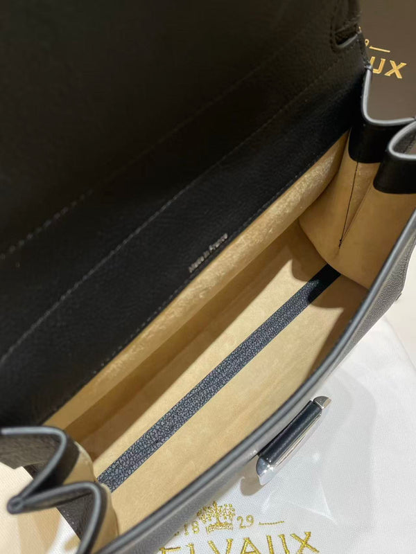 Delvaux Brillant Mini Bag 23cm Black in Cowhide