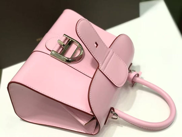 Delvaux Brillant Mini Bag 20cm Baby Pink in Cowhide