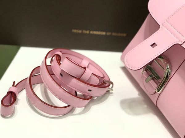 Delvaux Brillant Mini Bag 20cm Baby Pink in Cowhide