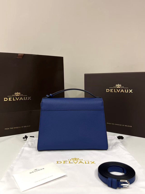 Delvaux Brillant Mini Bag 23cm Royal Blue in Cowhide