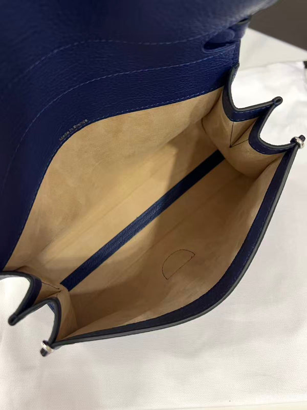 Delvaux Brillant Mini Bag 23cm Royal Blue in Cowhide