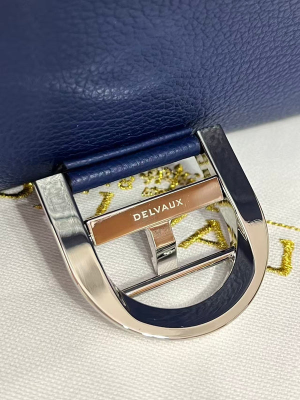 Delvaux Brillant Mini Bag 23cm Royal Blue in Cowhide