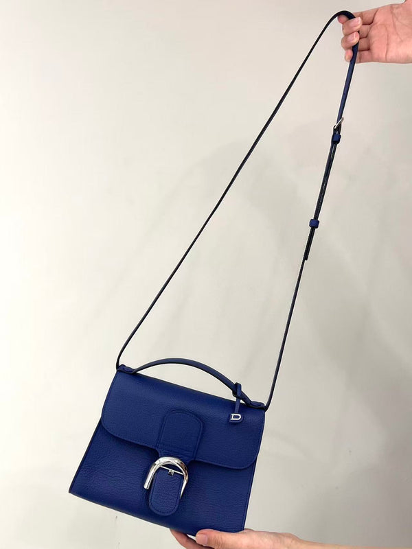 Delvaux Brillant Mini Bag 23cm Royal Blue in Cowhide