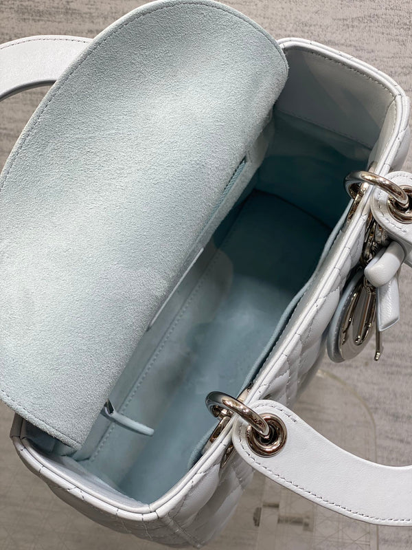 CD 2026 Lady Dior Bag 20cm Glacier Blue Lambskin 286617