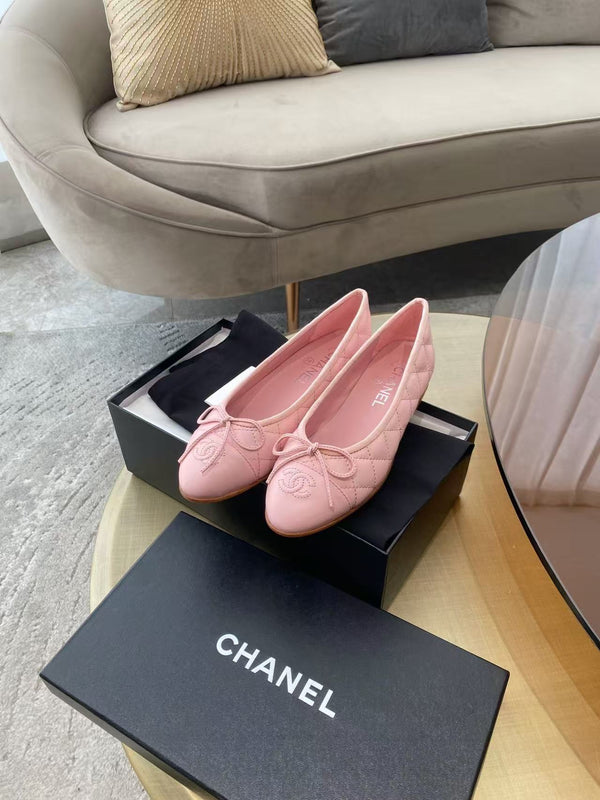 Chanel 2026 Ballet Flat Pink in Cowhide Leather