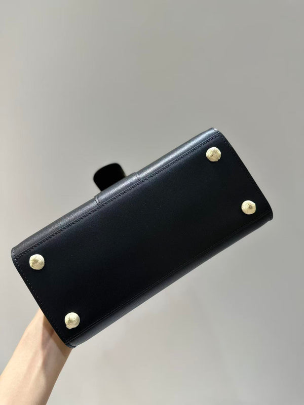Delvaux Brillant Mini Bag 20cm Black in Cowhide