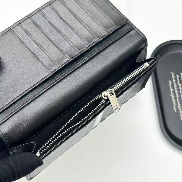CD Icon Long Bifold Wallet