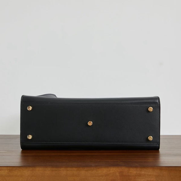 FF PEEKABOO 27 IN BLACK CALFSKIN WITH GOLD HARDWARE