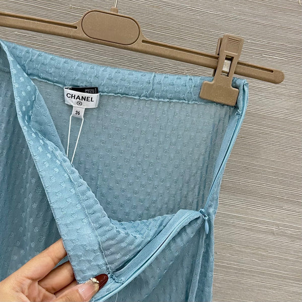 CC Skirt Blue in Viscose 207949