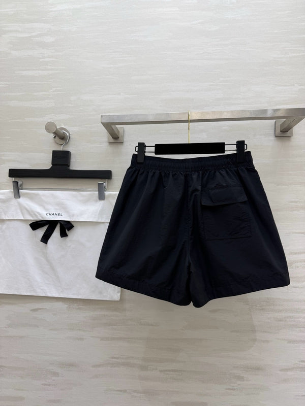 CC Embroidered Logo Shorts Black Polyester