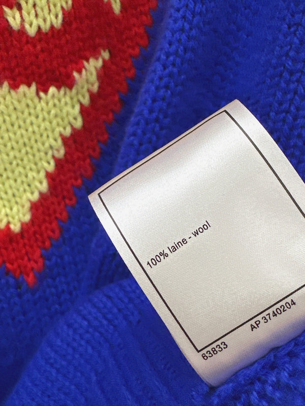 CC Métiers d'Art 26s Superman Blue Knitwear