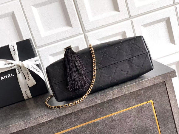 CC 2026 Shopping Bag Black Calfskin