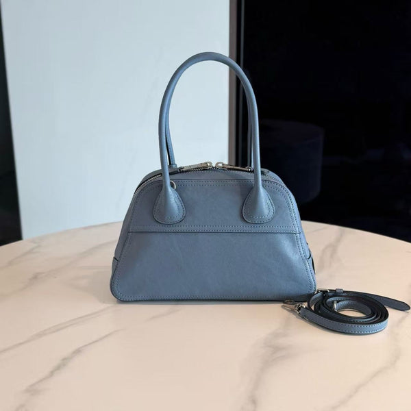 Miu Vivant Bag Blue 28cm Nappa Leather