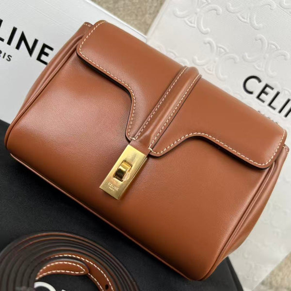 Celine Soft 18 Bag Tan Smooth Calfskin