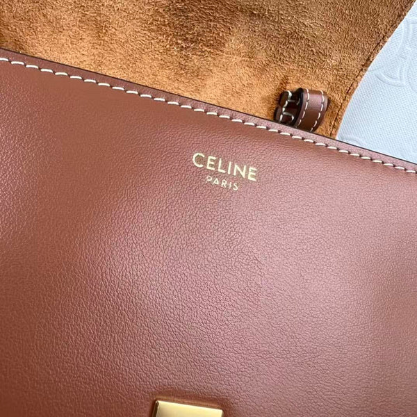 Celine Soft 18 Bag Tan Smooth Calfskin