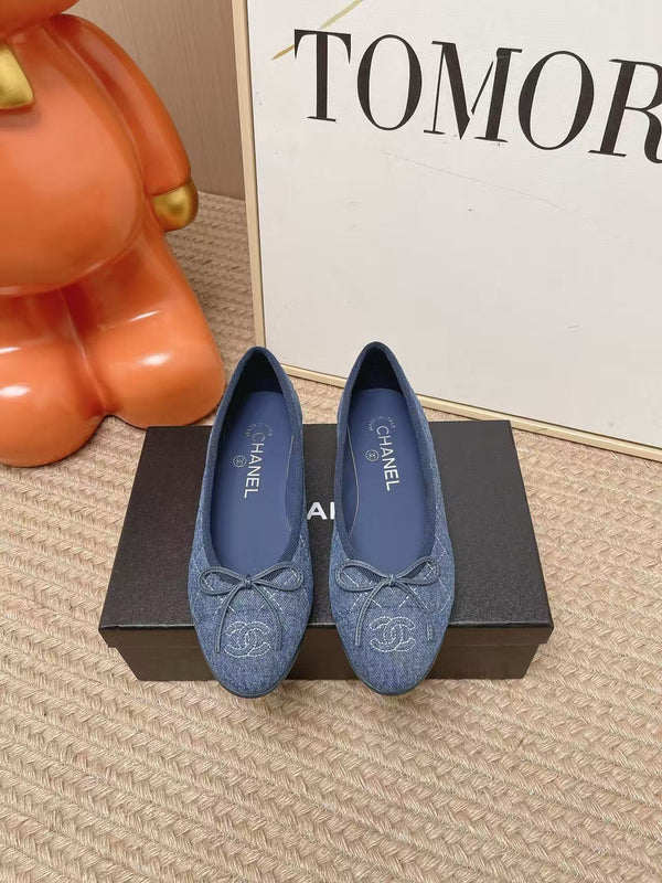 CC Ballet Flat Blue Denim