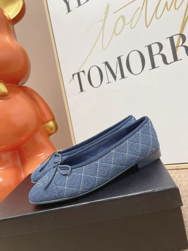 CC Ballet Flat Blue Denim