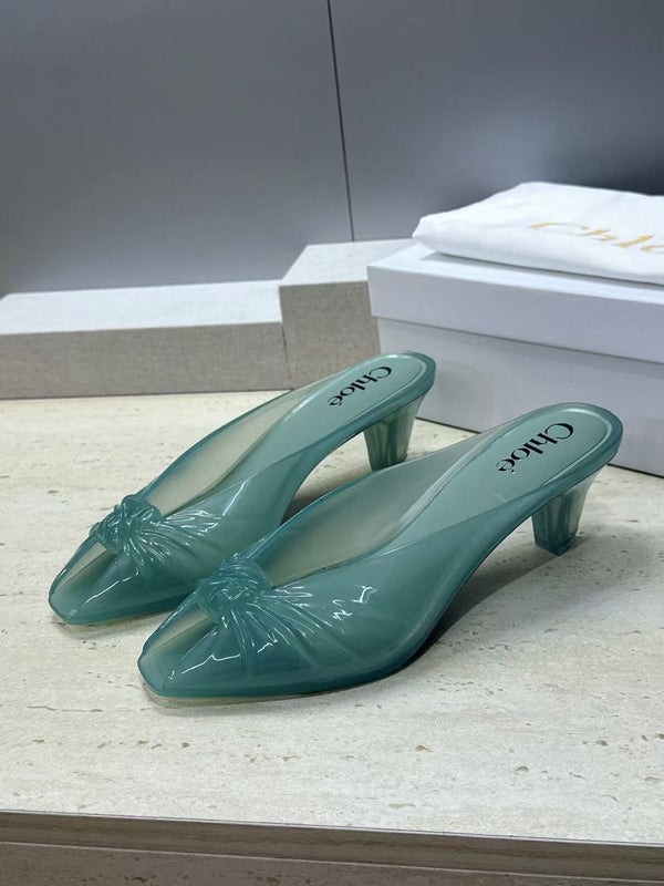 Chloe Jelly Mules In Spearmint TPU