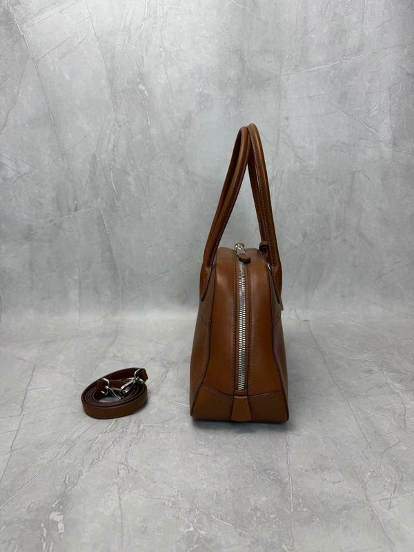 Miu Vivant 32cm Bag in Caramel Nappa Leather