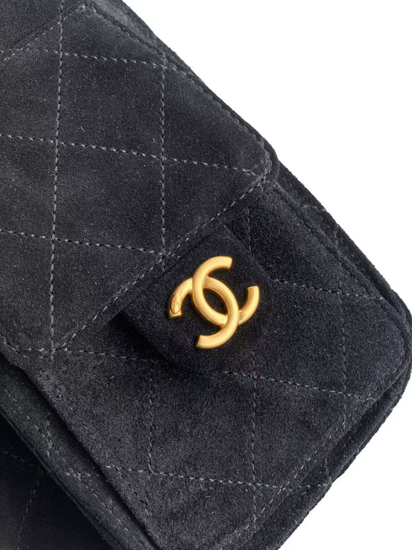 CC 25C Hobo Bag 22cm Black Suede