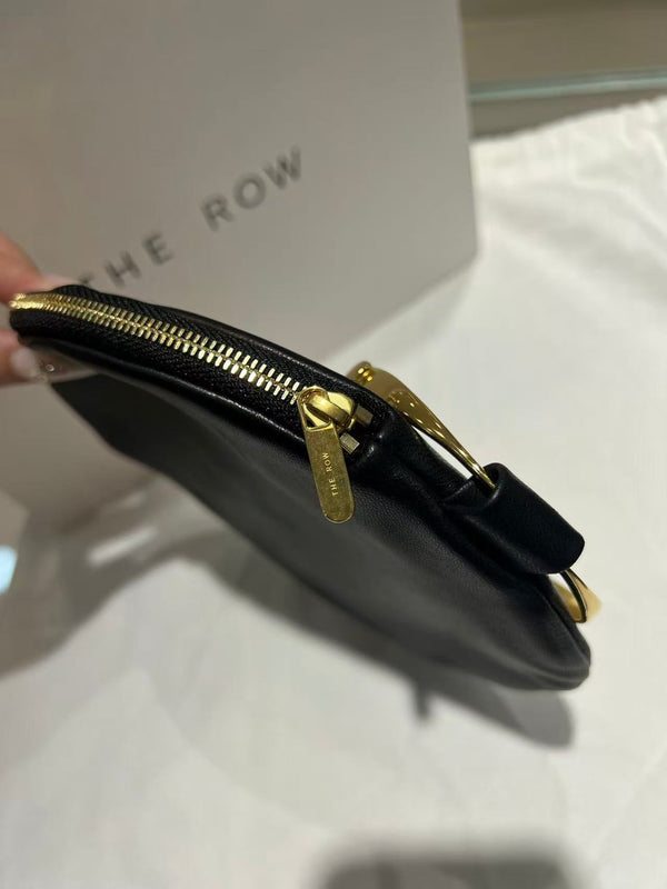 The Geo Bracelet Clutch 19cm Black Lambskin