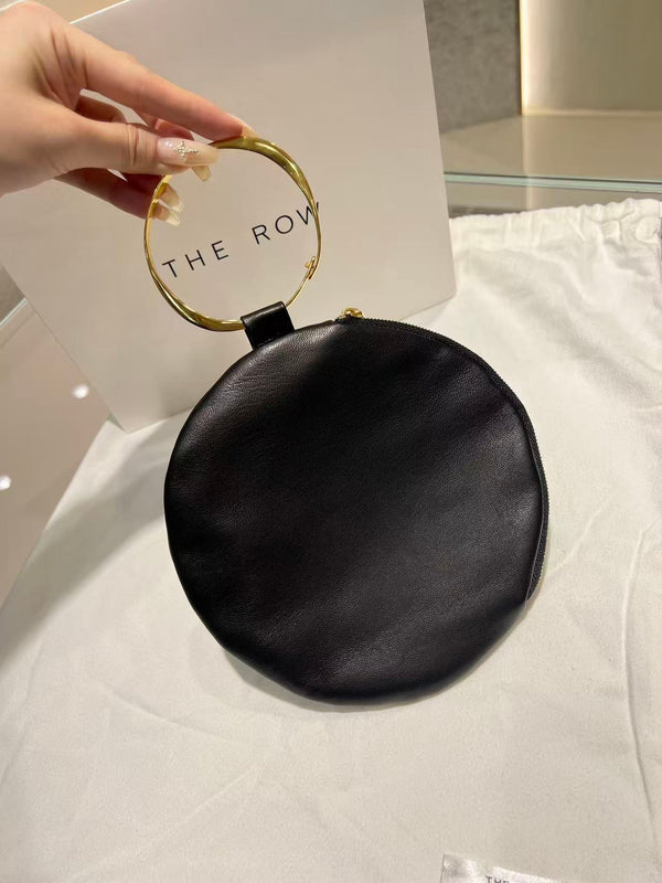 The Geo Bracelet Clutch 19cm Black Lambskin