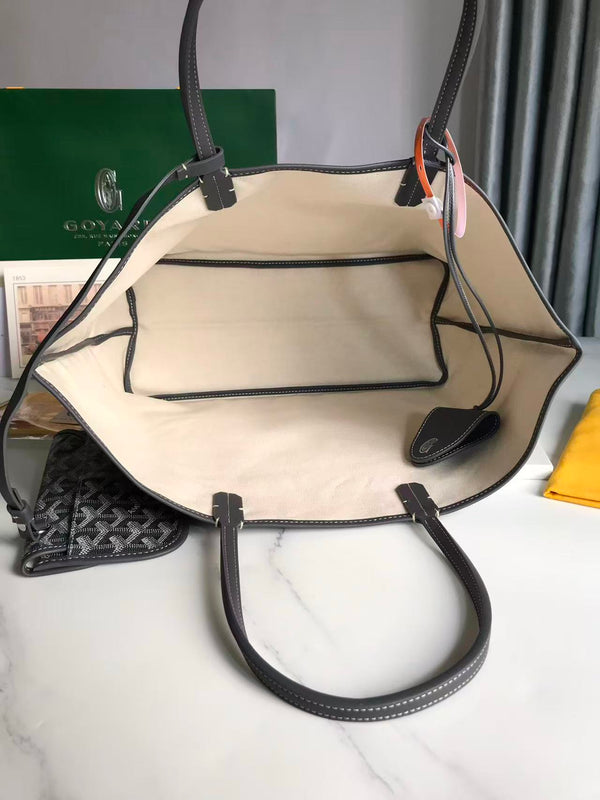 Sac Saint Louis PM 34cm en toile verte et cuir de veau Chevroches