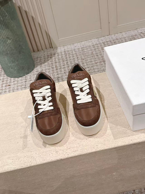 Prad 26s Downtown Sneakers Brown Re-Nylon Suede