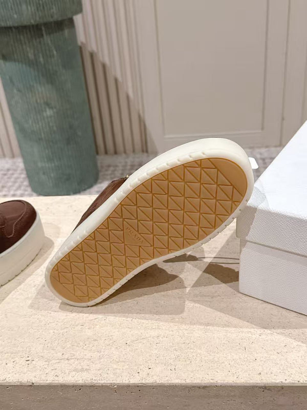 Prad 26s Downtown Sneakers Brown Re-Nylon Suede