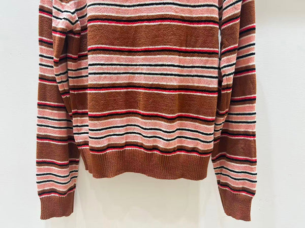 Miu Striped Knit Top Multicolor Wool
