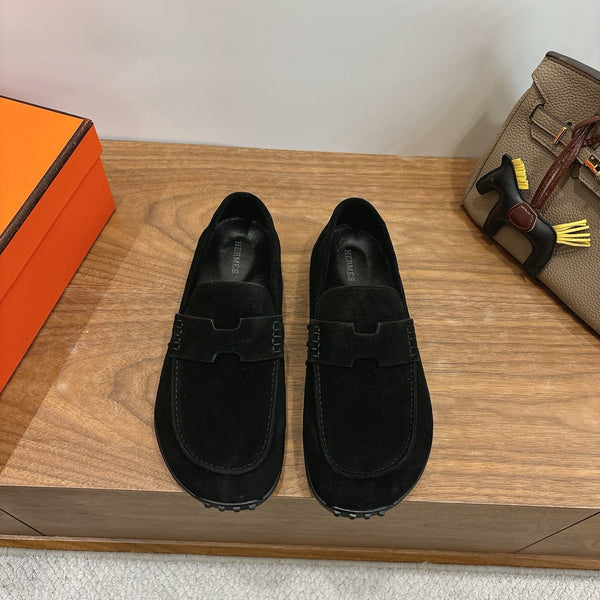 HM Lazy Loafer Black Suede