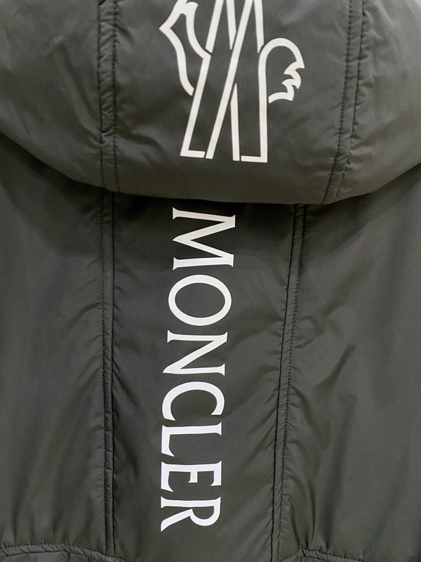MC Hooded Windbreaker Jacket Black Nylon