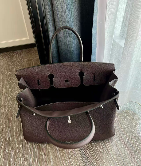 HM Birkin 40cm Palladium Hardware Ebony Togo Calfskin