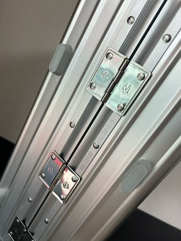 Rimowa Suitcase 21 inch Silver Black Aluminum