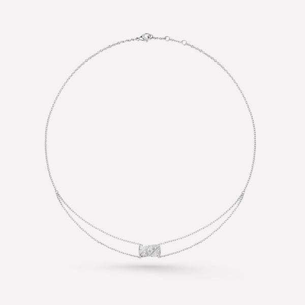 CRUSH SILVER DIAMOND NECKLACE